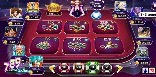 Chơi bầu cua 789club