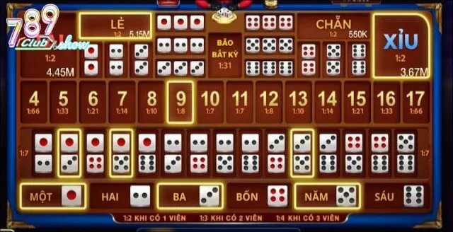 Hướng dẫn chơi Sicbo 789Club đơn giản