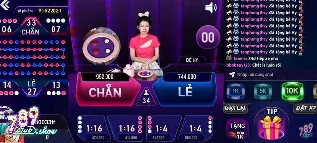 Xóc đĩa livestream 789club